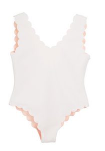 Bumby Vneck Maillot in Coconut