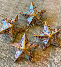 Load image into Gallery viewer, Pink &amp; Turquoise Star Ornament