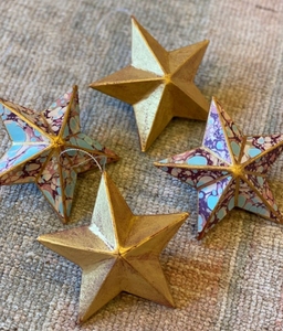 Pink & Turquoise Star Ornament
