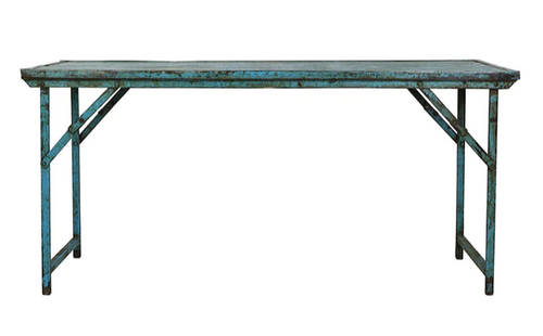 Vintage Blue Folding Table