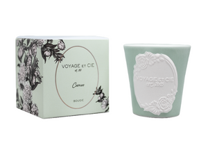Green Cameo Candle