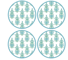 Load image into Gallery viewer, Block Print Pattern Coasters