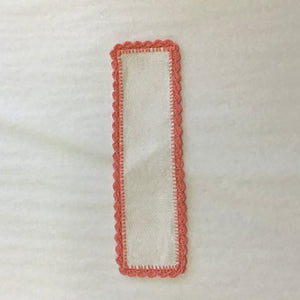 Fabric Stitched Border Bookmark