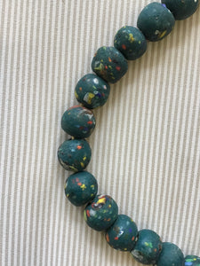 Turquoise Confetti Vintage African Stone Beads