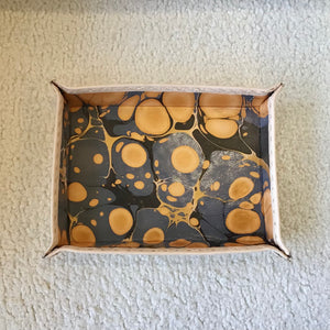 Marbled Leather Tray